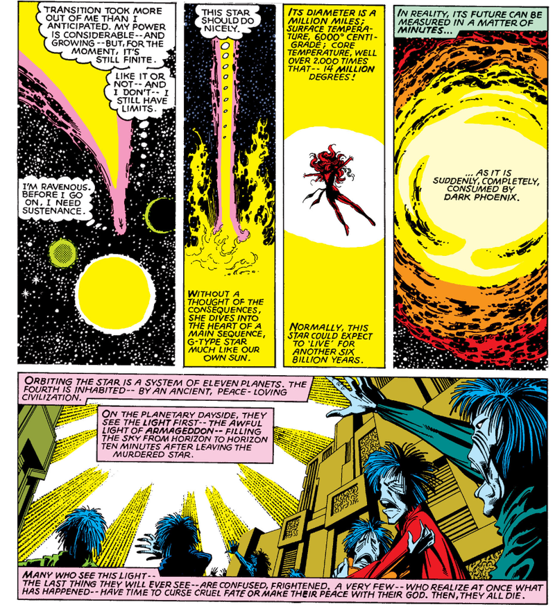 Jean Grey killing billions.